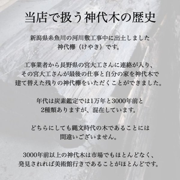画像3: 【縄文時代の眠り木】神代木ネックレス鑑定書付きも可能。【3-5-0306】 (3)